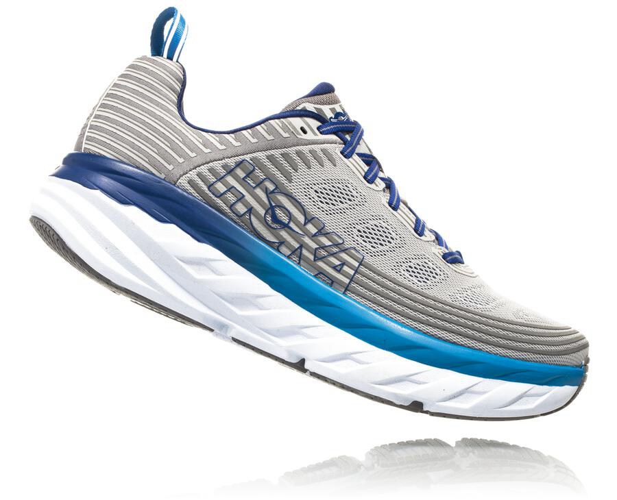 Hoka One One Koşu Ayakkabısı Erkek Gri - Bondi 6 - CM5429013